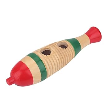 Amazon.co.jp: Bnineteenteam 木製魚の形 Guiro カラフル Guiro